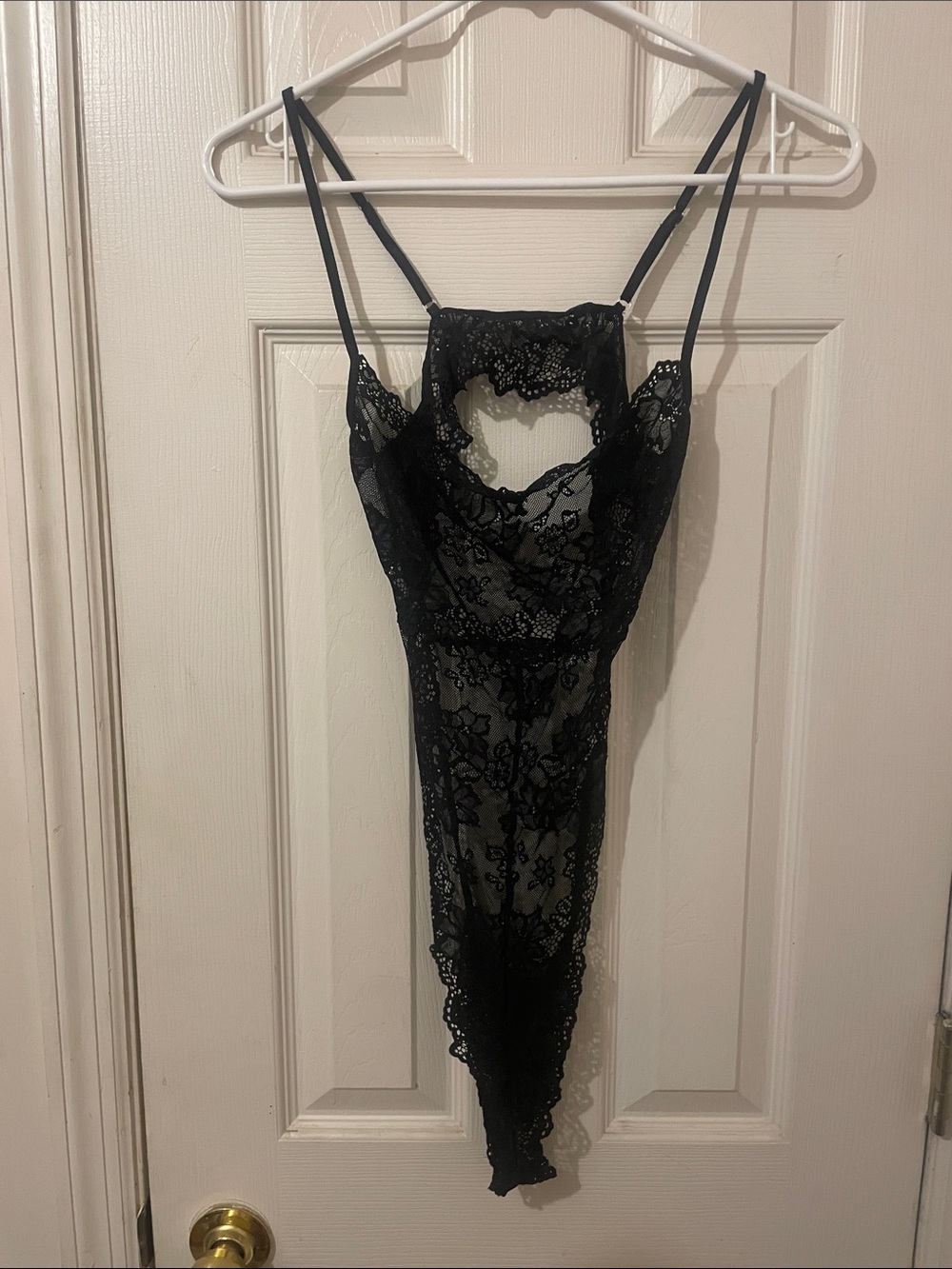 Black Lace Sheer Bodysuit